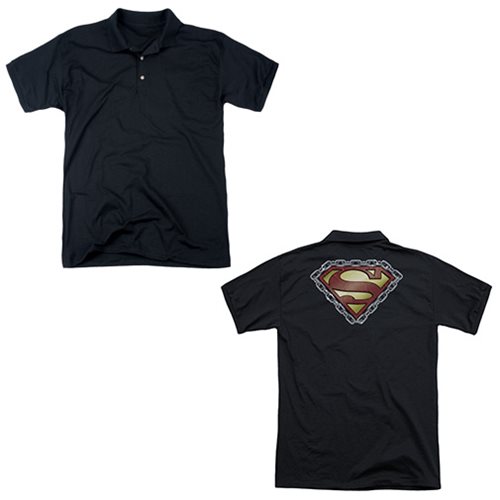 Superman Chained Shield Polo T-Shirt